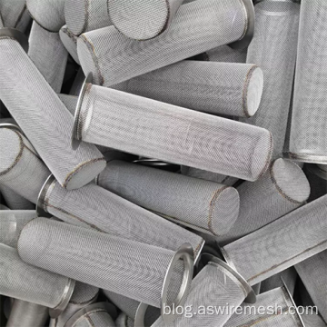 stainless steel filter round woven mesh tube